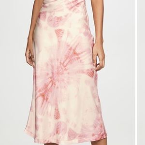 Lioness, silk tue dye skirt, XS